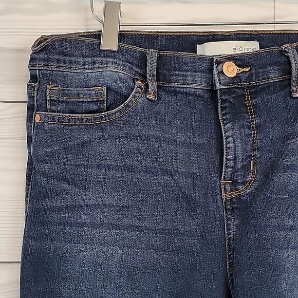 Ella Moss Blue Denim Straight Leg Jeans Womens Size 10 - Picture 5 of 13